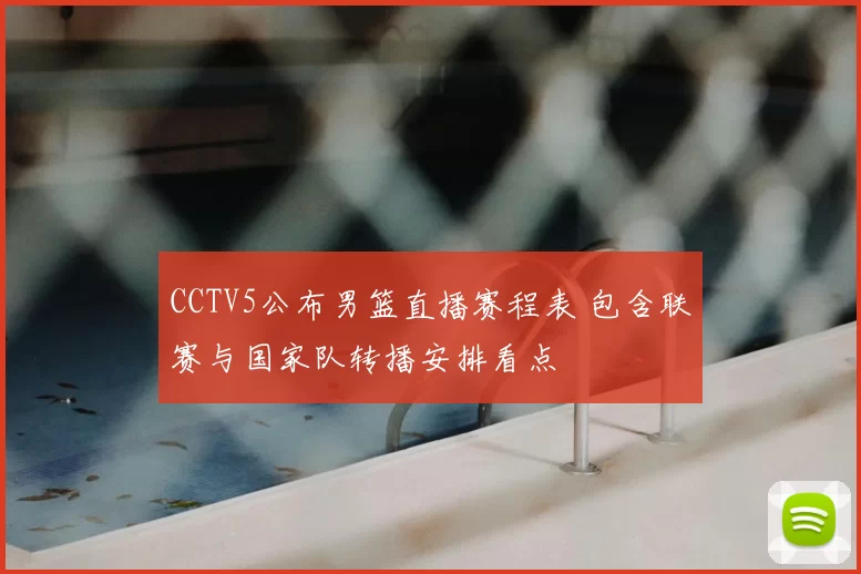 CCTV5公布男篮直播赛程表 包含联赛与国家队转播安排看点